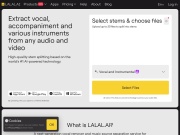 Vocal Remover & Instrumental AI Splitter | LALAL.AI